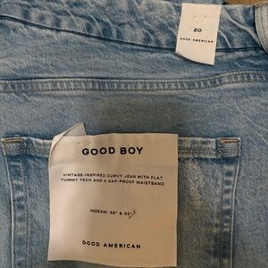 Good American Jeans: Good Boy size 20